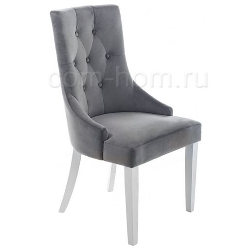 Стул деревянный Elegance white / grey