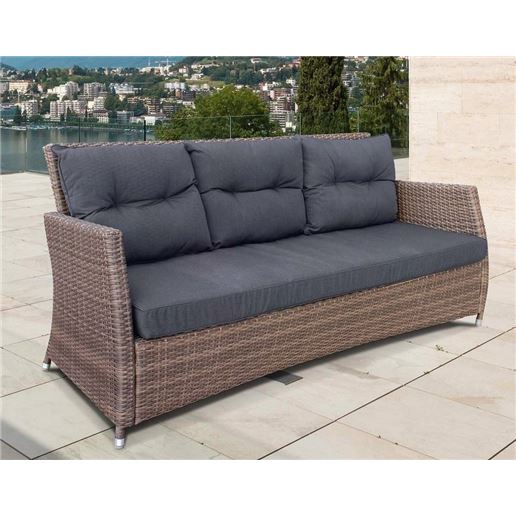 Плетеный трехместный диван AFM-308B-1 Beige