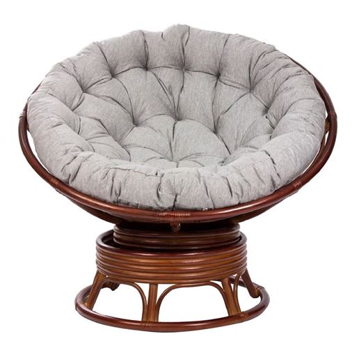 Кресло-качалка PAPASUN SWIVEL ROCKER c подушкой Коньяк
