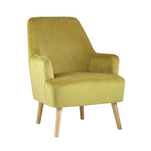 Кресло Хантер велюр горчичный