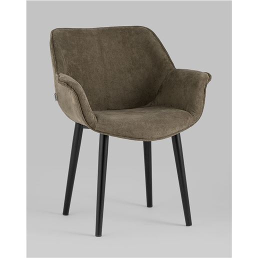 Стул с подлокотниками Мэйсон коричневый