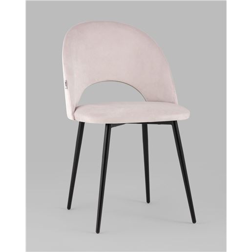 Стул Меган велюр светло-розовый