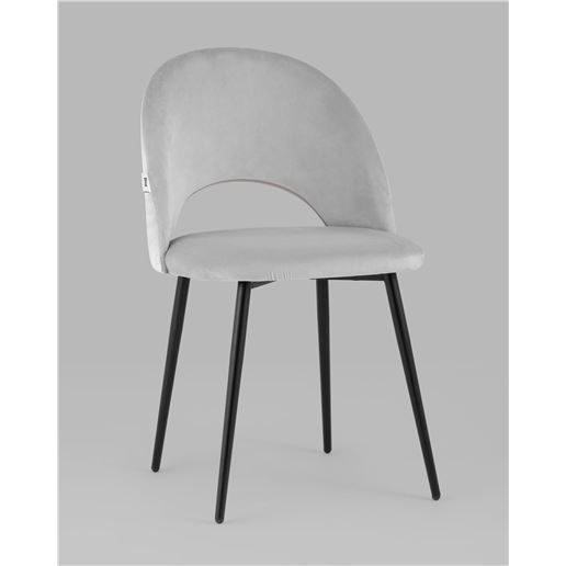 Стул Меган велюр светло-серый