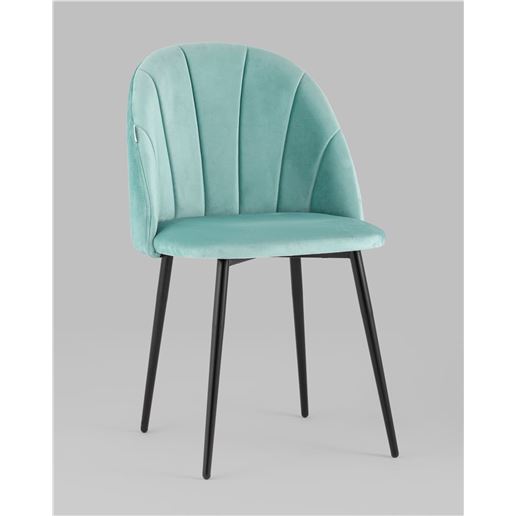 Стул Логан велюр пыльно-голубой