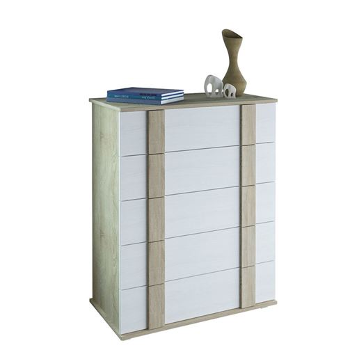 Комод Ренцо-17 белый / дуб сонома