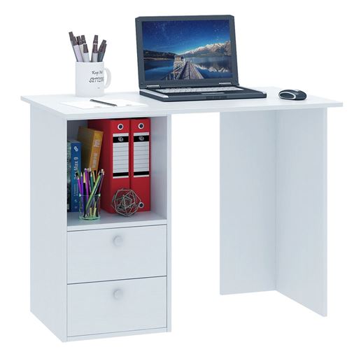 Компьютерный стол Прайм-34 белый