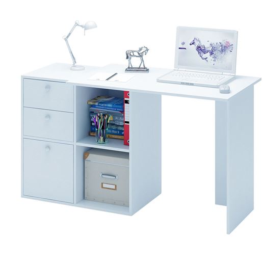 Компьютерный стол Прайм-39 белый