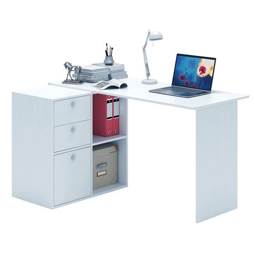 Угловой стол Прайм-69 белый