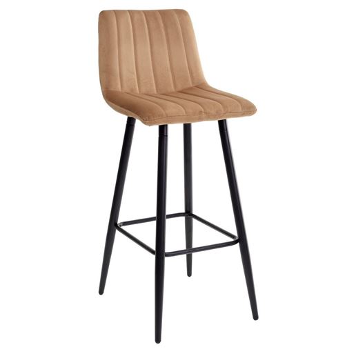 Барный стул DERRY G108-72 тоффи, велюр М-City