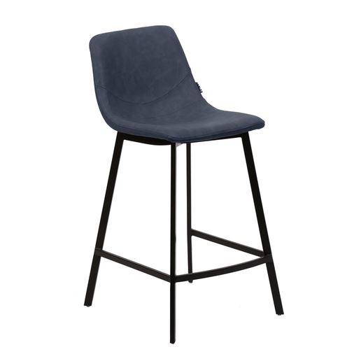 Барный стул HAMILTON RU-03 синяя сталь, PU М-City