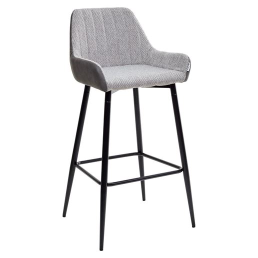 Барный стул PUNCH теплый серый TRF-08/ экокожа серая сталь RU-07 М-City