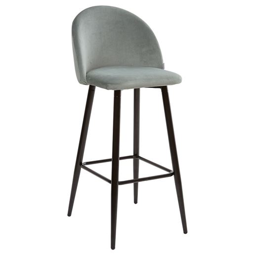 Барный стул MALIBU пудровый мятный, велюр G108-28 М-City