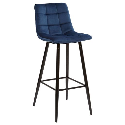 Барный стул LECCO UF910-18 NAVY BLUE, велюр М-City