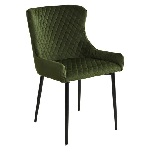 Стул САЛЬЕРИ, цвет олива #C14, велюр / черный каркас М-City