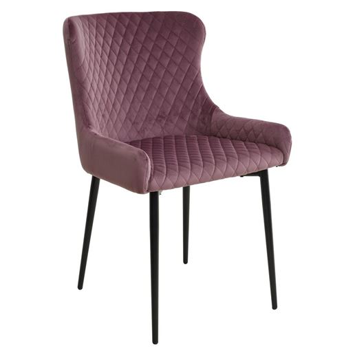 Стул САЛЬЕРИ, цвет сиреневый #C10, велюр/ черный каркас М-City