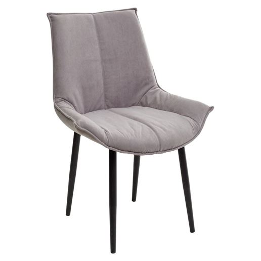 Стул Осло Серый Vivaldi #V07, велюр / черный каркас M-City