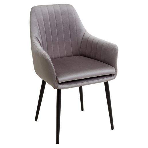 Стул Роден Blitz 16 Серый, велюр / черный каркас M-City