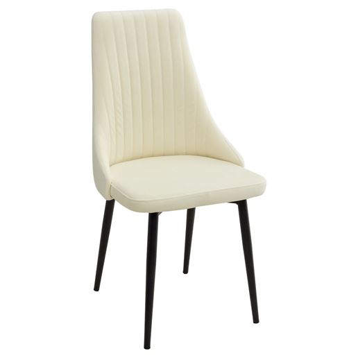 Стул Руссо Premier 01 Сливочный, велюр / черный каркас M-City