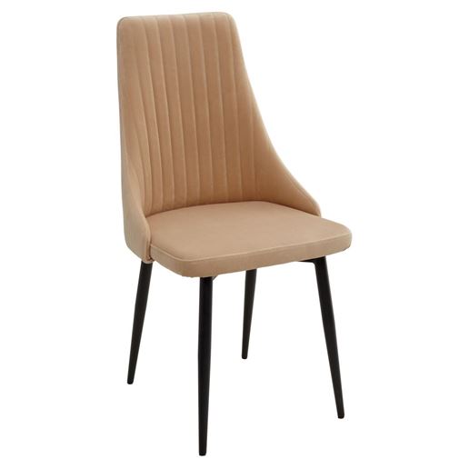 Стул Руссо Premier 04 Бежевый, велюр / черный каркас M-City