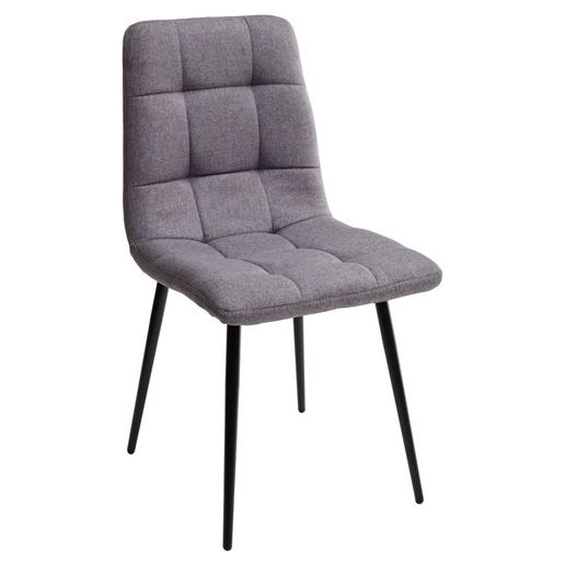 Стул ДИЛАН, цвет серый, ткань / черный каркас М-City