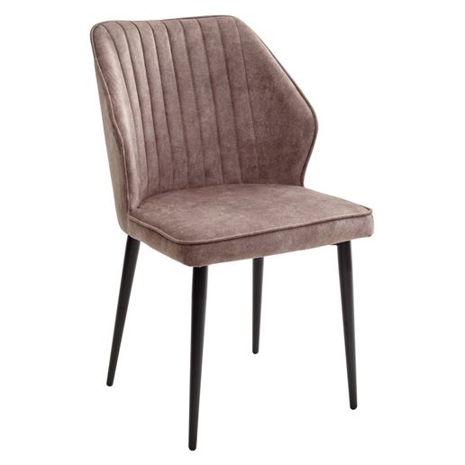 Стул SEATTLE-V КОРИЧНЕВЫЙ #34, античная ткань (микровельвет) / черный каркас М-City