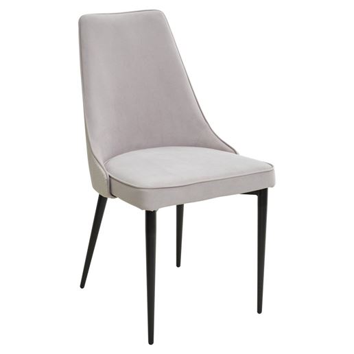 Стул NEPAL-P БЕЖЕВЫЙ ГЕКСАГОН, велюр 09/ 930/ черный каркас М-City