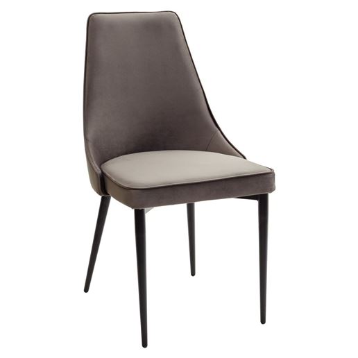 Стул NEPAL-P ГРАФИТ #14, велюр/ черный каркас М-City