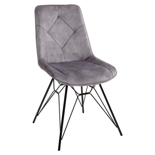 Стул MARBELLA PK6015-02 (VBP202) античный темно-серый, велюр М-City