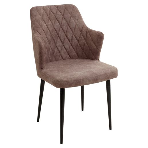 Стул HERMAN КОРИЧНЕВЫЙ #34, античная ткань / черный каркас М-City