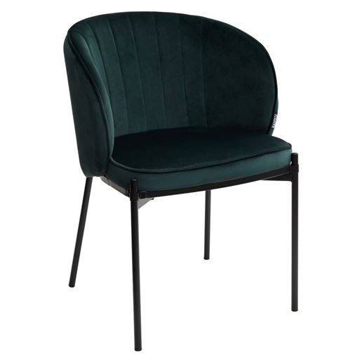 Стул DIANA BLUVEL-78 GREEN, велюр/ черный каркас М-City