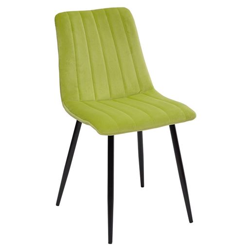 Стул DUBLIN G108-26 стебелек перца/ черный каркас, велюр М-City