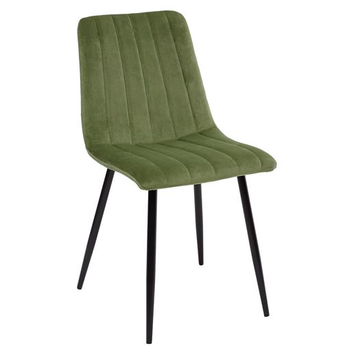 Стул DUBLIN G108-27 террариумный мох/ черный каркас, велюр М-City