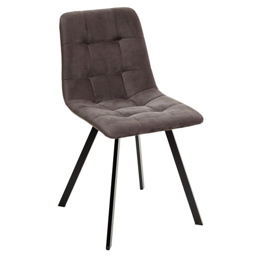 Стул CHILLI-Q SQUARE графит #14, велюр / черный каркас М-City