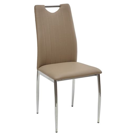 Стул COMFORT 999 PU#654 серо-коричневый, экокожа М-City