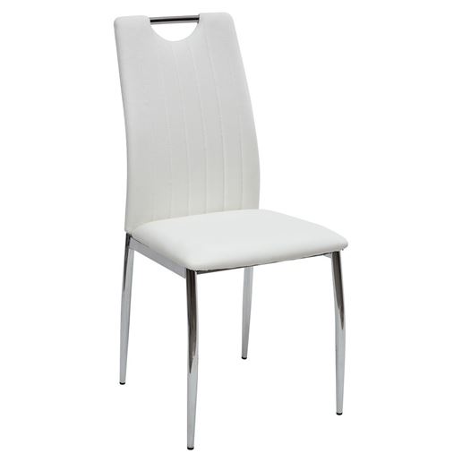 Стул COMFORT 999 PU#601B-10 белый, экокожа М-City