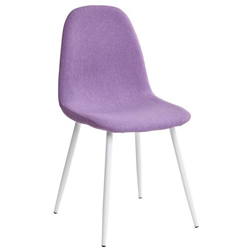 Стул CASSIOPEIA G064-16 сиреневый, ткань/ белый каркас  М-City