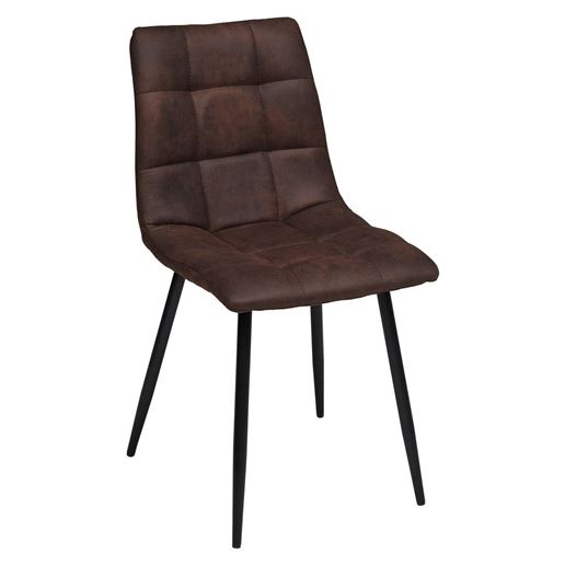 Стул CHILLI PK-03 коричневый, ткань микрофибра M-City