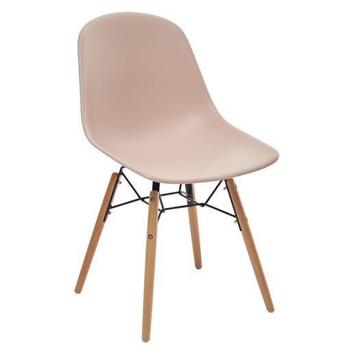 Стул BONNIE 292-DPP розовый с деревянными ножками М-City