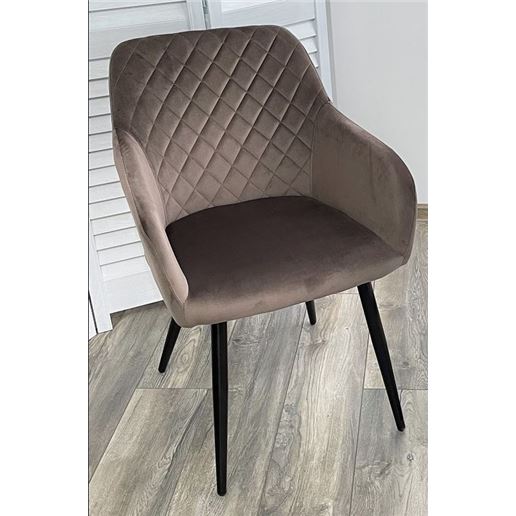 Стул BRANDY BLUVEL-38 латте/ черный каркас, М-City