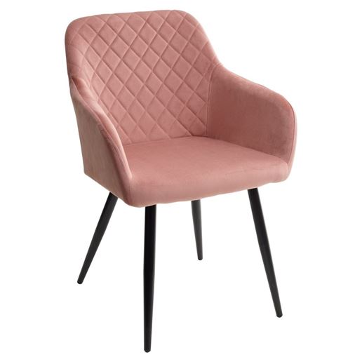 Стул BRANDY BLUVEL-52 розовый/ черный каркас, М-City