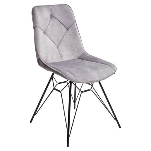 Стул MARBELLA PK6015-03 (VBP203) античный серебристо-серый, велюр М-City