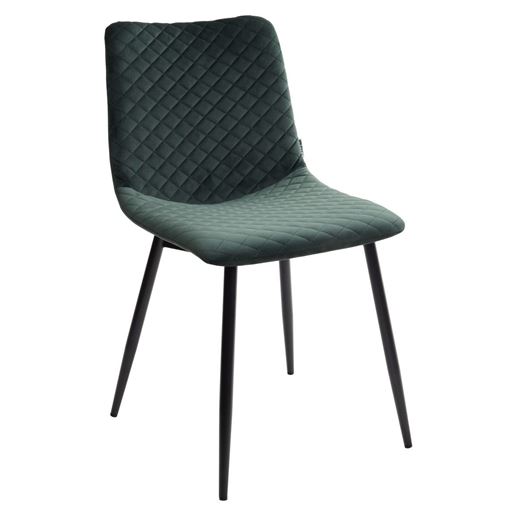 Стул TINTIN BLUVEL-78 GREEN / черный каркас М-City
