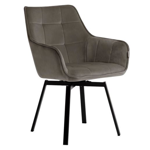 Стул MAVERICK BLUVEL-38 LATTE/ черный каркас, поворот.360 град. М-City