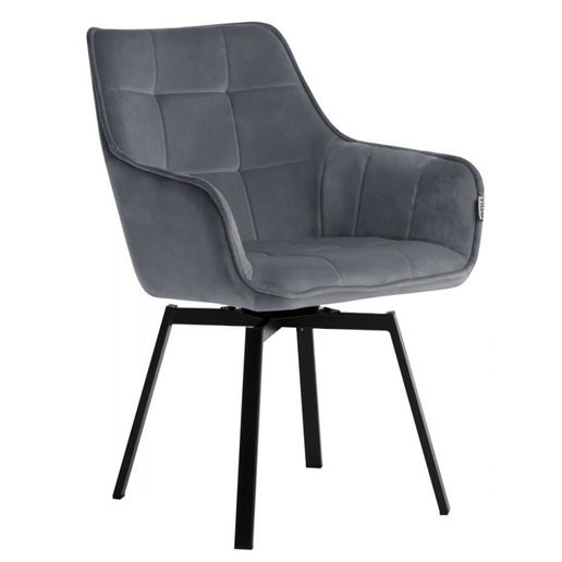 Стул MAVERICK BLUVEL-14 GREY/ черный каркас, поворот.360 град. М-City