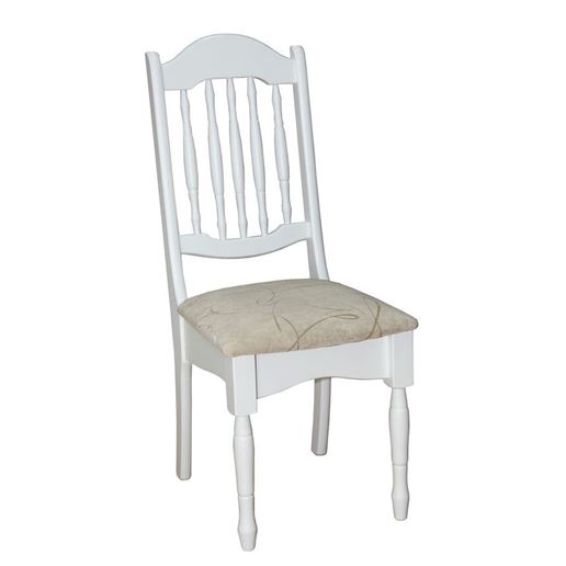 Стул Арфа (массив березы/ткань) Белый