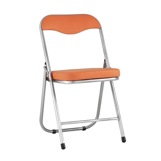 Стул складной ДЖОН металлик, оранжевый
