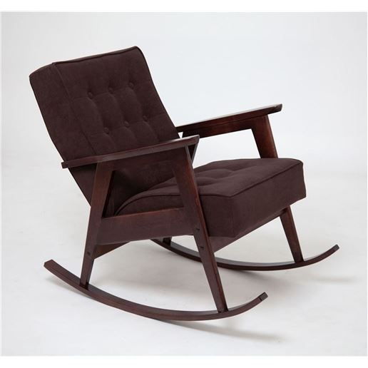 Кресло-качалка РЕТРО (темный тон / RS32 - коричневый)