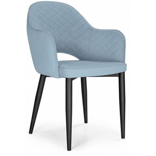 Стул Vener light blue / black