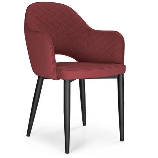 Стул Vener wine red / black