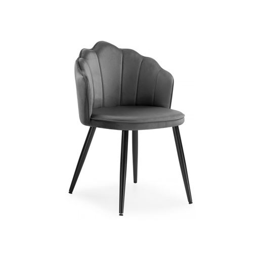 Стул Shell dark gray / black
